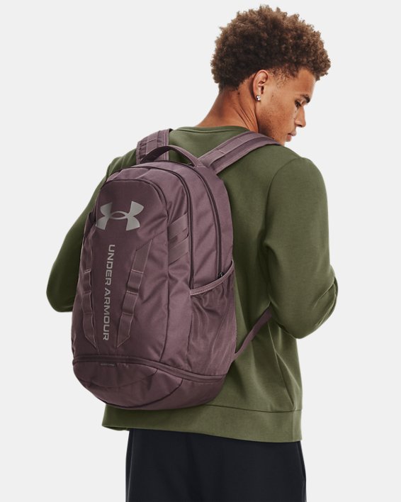 UA Hustle 5.0 Backpack in Gray image number 5